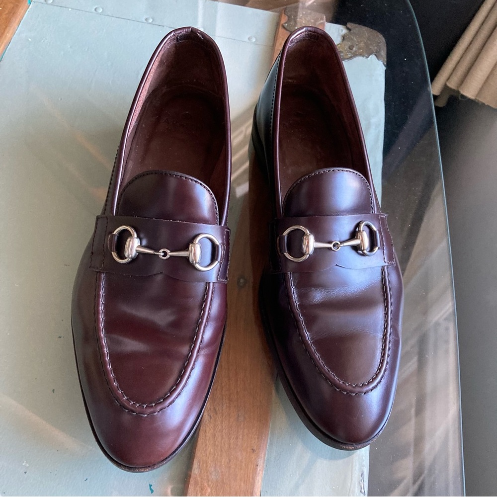 Burgundy Horsebit Carmina Loafers - 8.5US/7.5UK - Varik Treated Calf Leather